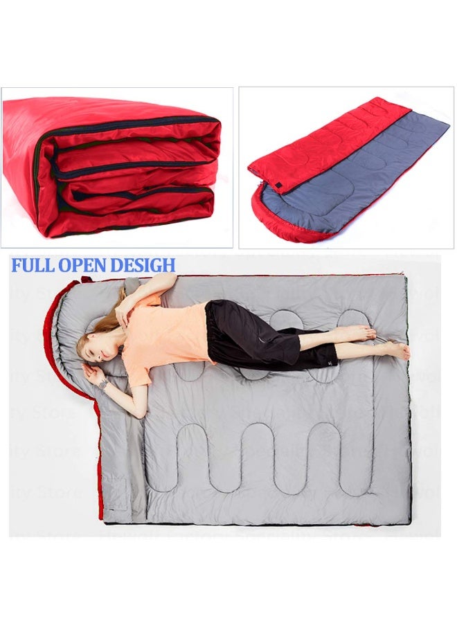 KISSUN Sleeping Bag, Lightweight 3 Season Weather Sleep Bags for Kids Adults Girls Women, Microfiber Filled 5-20 Degree for Backpacking/Hiking/Camping/Mountaineering with Compression Sack - Image 5
